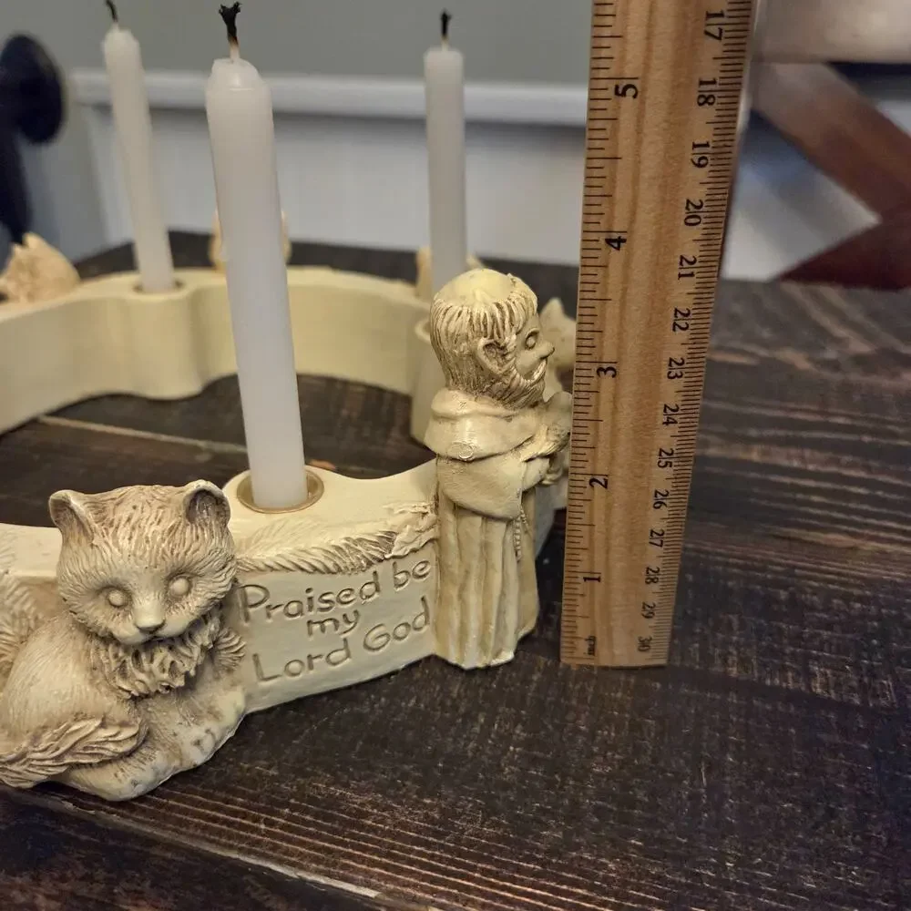 Abbey Press Candle Wreath St Francis Of Assisi Animals Praised be my Lord God